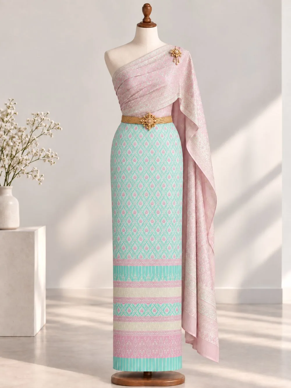 សូត្រថៃ Mai Yok Dok — Beta Weaving
